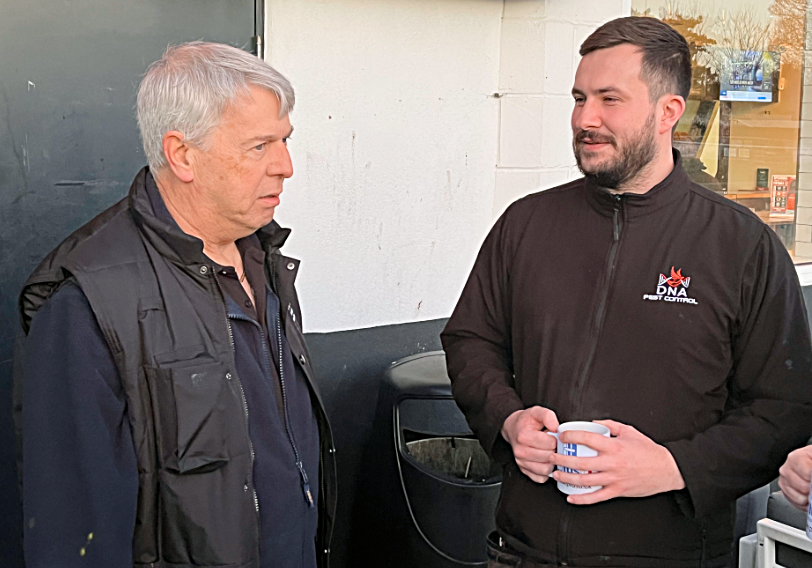 Dave Skinner at a BBN business breakfast networking meeting