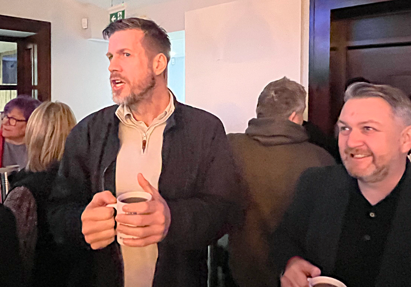 Tom Atley at a BBN business breakfast networking meeting